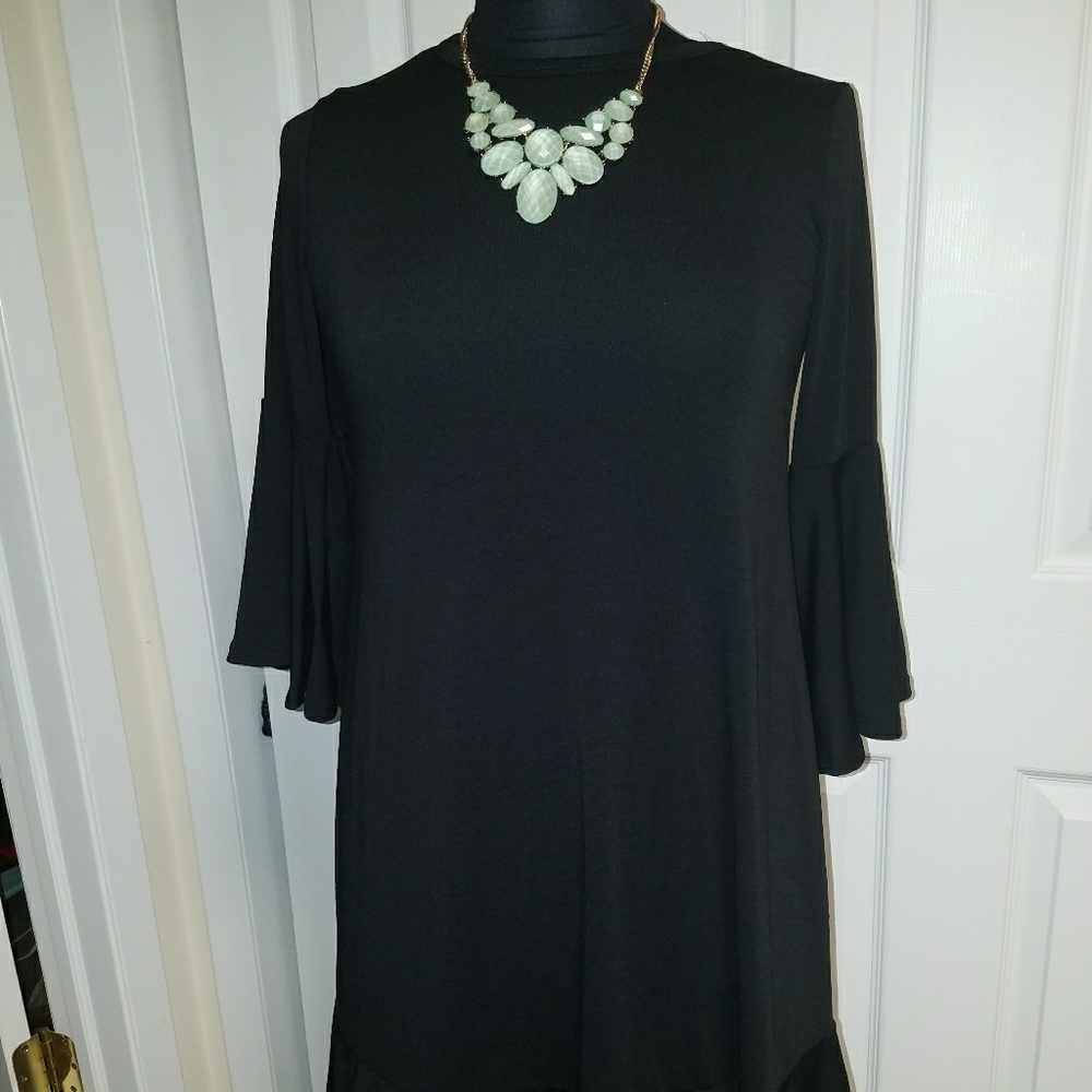 BNWT LulaRoe Solid Black Maureen Dress XXS